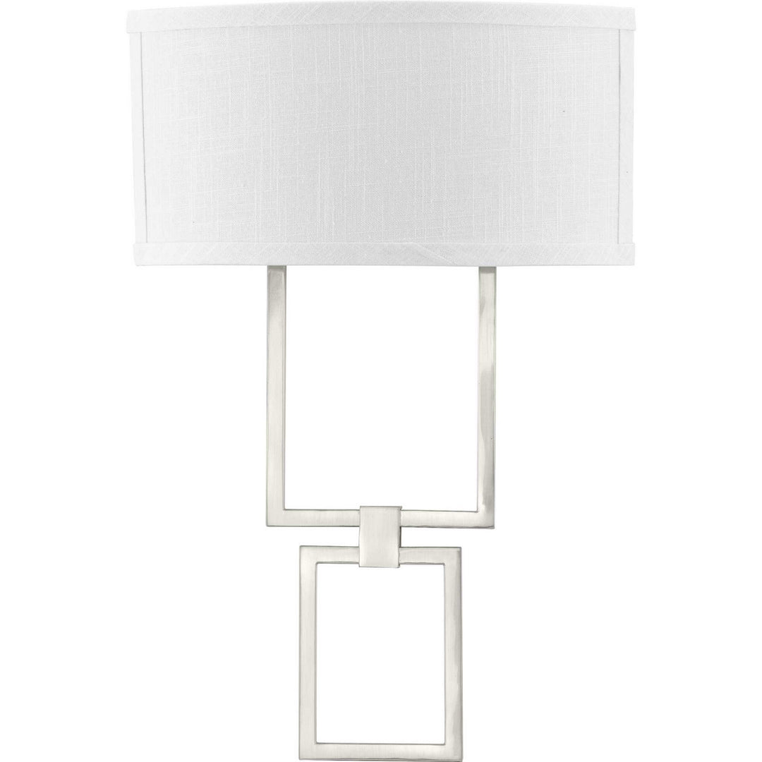 Progress LED Shaded Sconce P710054-009-30 Wall Light - Brushed Nickel
