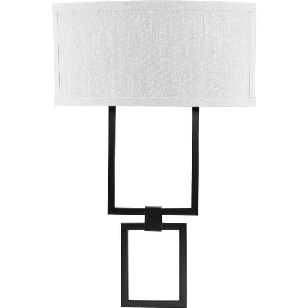 Progress LED Shaded Sconce P710054-031-30 Wall Light - Matte Black