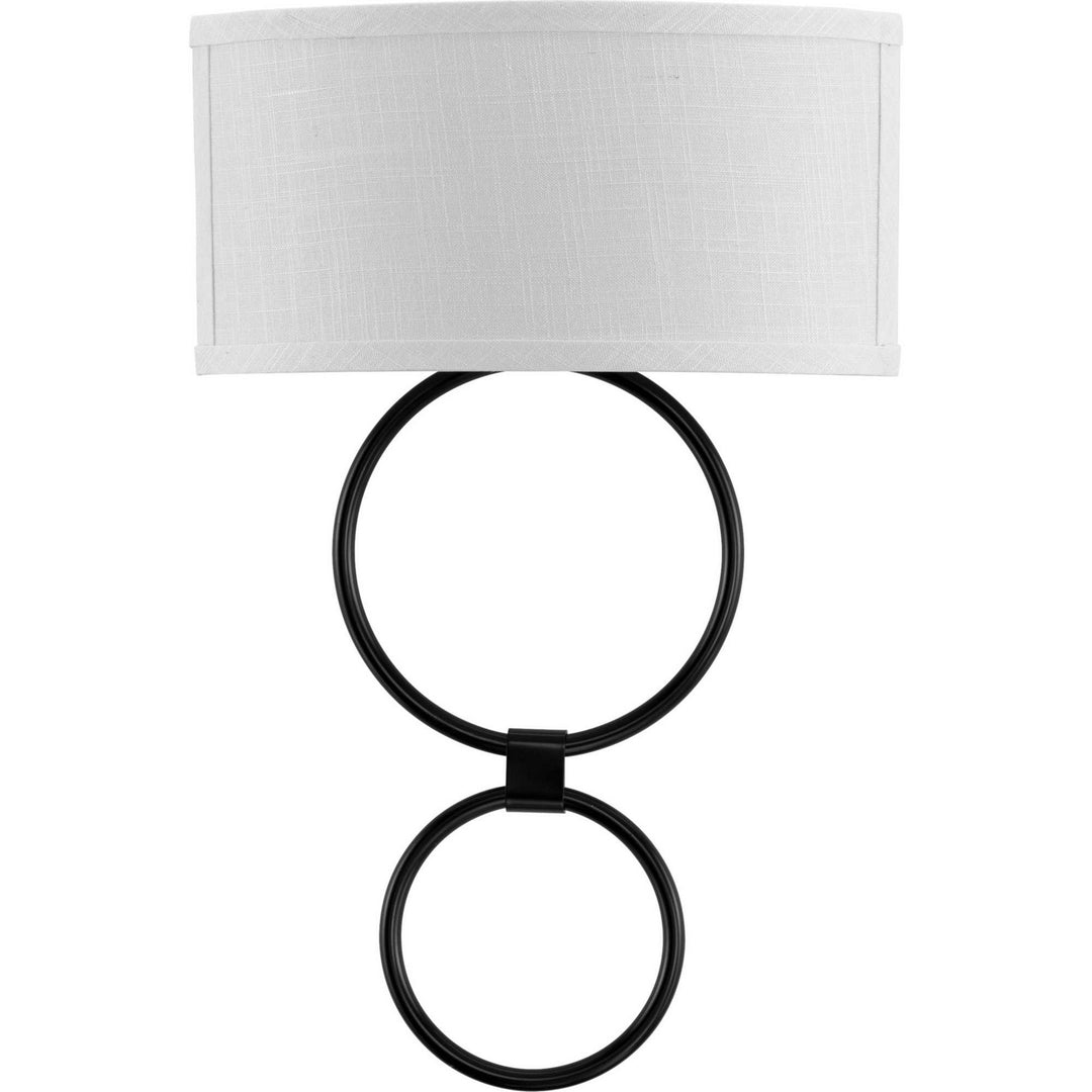 Progress LED Shaded Sconce P710058-031-30 Wall Light - Matte Black