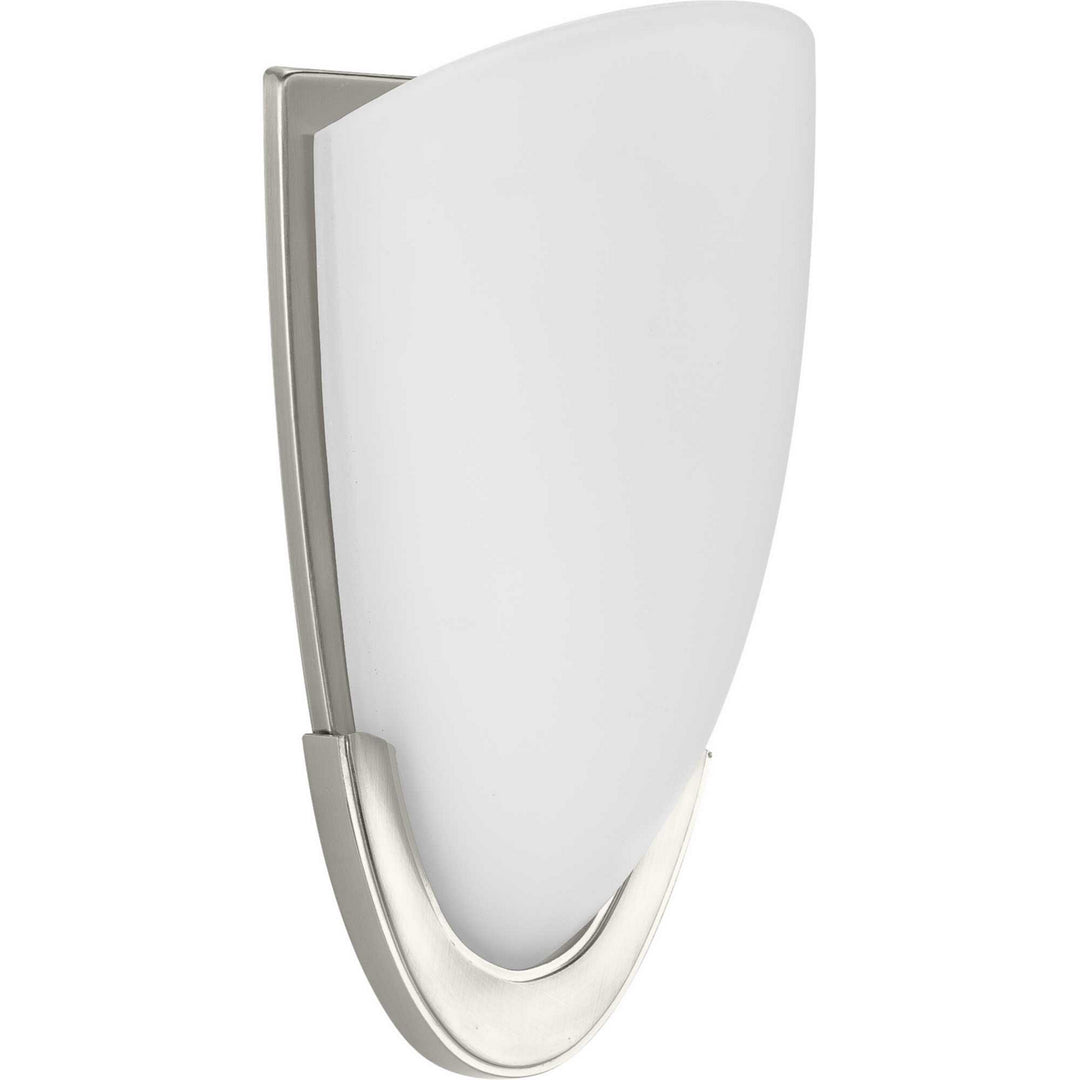Progress LED Etched Glass Sconce P710079-009-30 Wall Light - Brushed Nickel