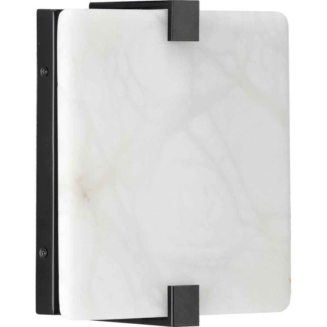Progress Led Alabaster Stone P710081-031-30 Wall Light - Black