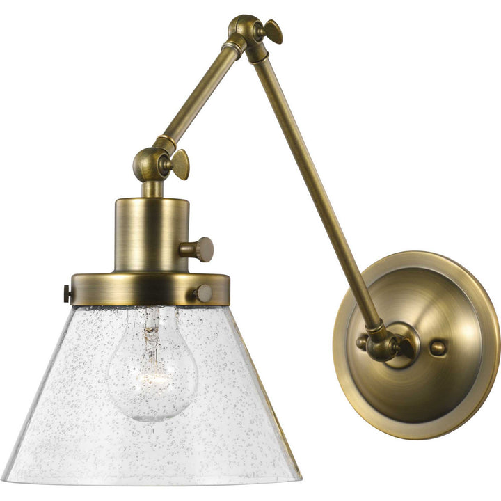 Progress Lighting P710094-163 Hinton One Light Swing Arm Wall Lamp Lamp Brass