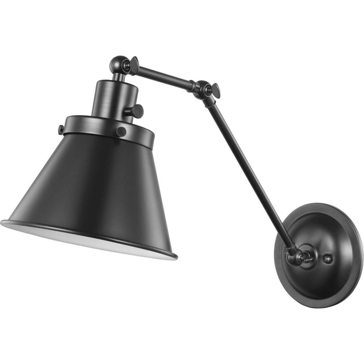 Progress Lighting P710095-031 Hinton One Light Swing Arm Wall Lamp Lamp Black