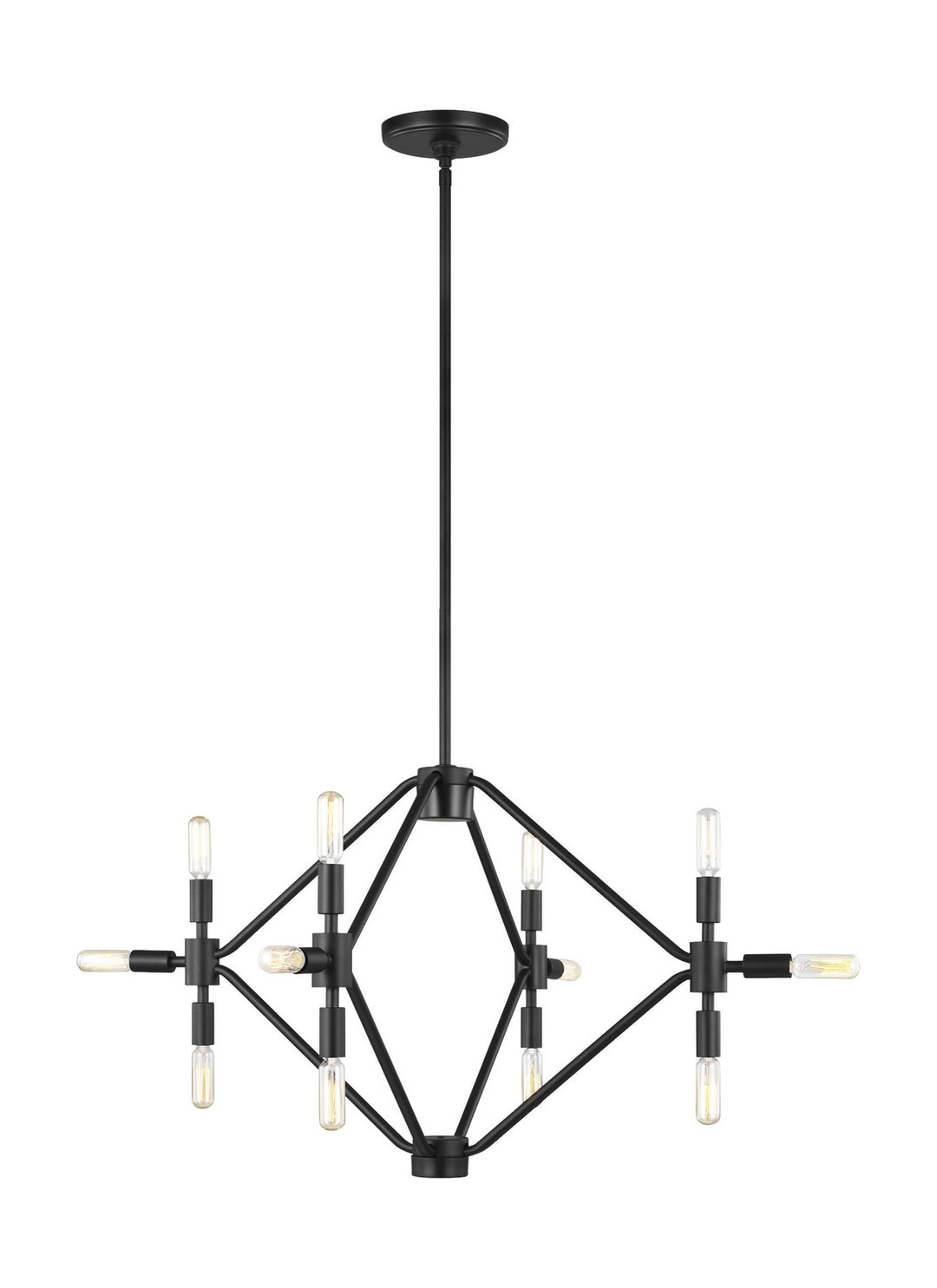 Visual Comfort Studio Wyn 5106712EN-112 Chandelier Light - Midnight Black