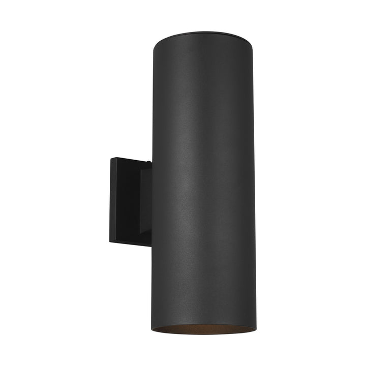 Visual Comfort Studio 8313802-12 Outdoor Cylinders Two Light Outdoor Wall Lantern Outdoor Black