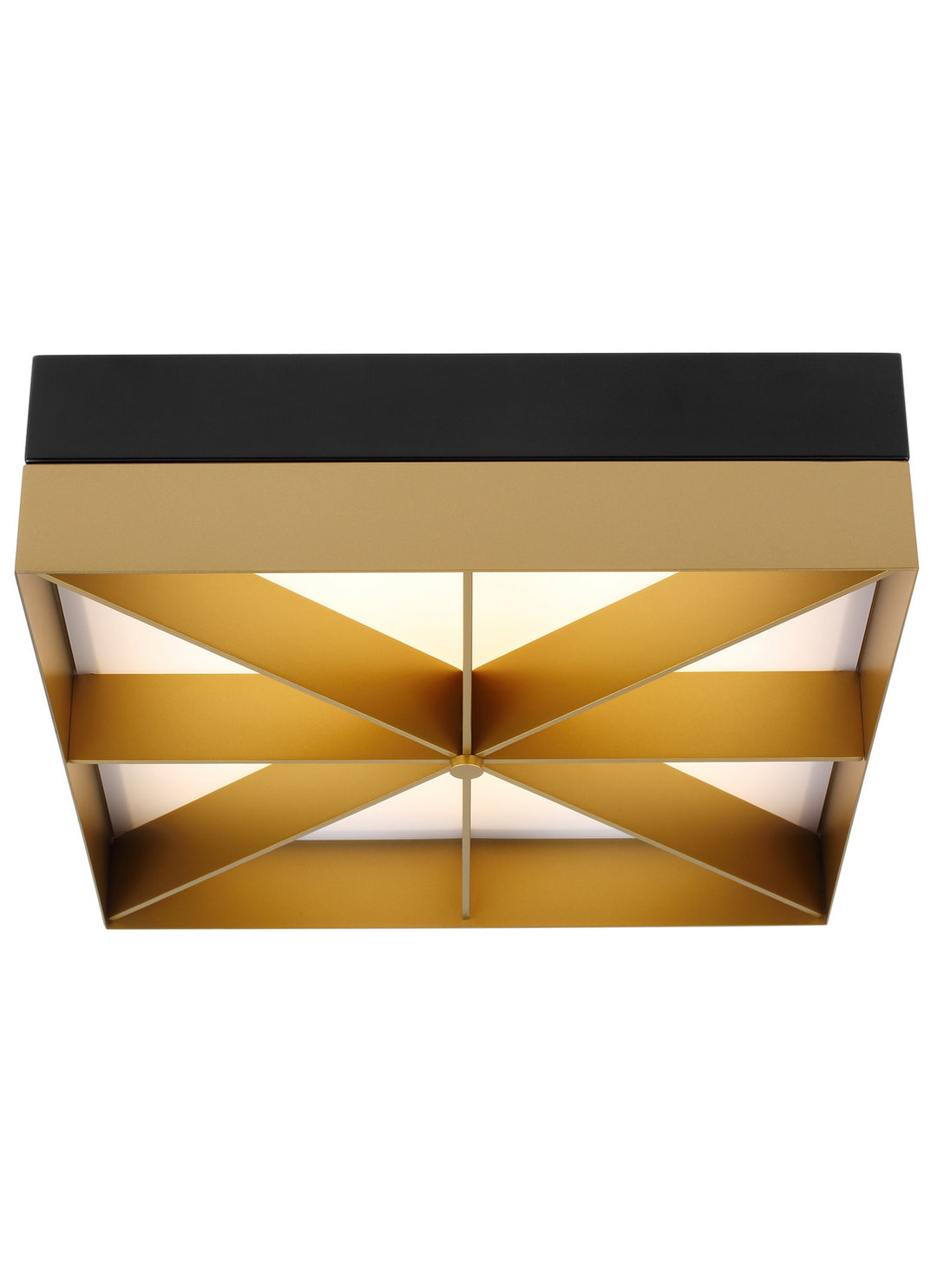Visual Comfort Modern Loom 700FMLMOBG-LED930 Ceiling Light - Black/Gold