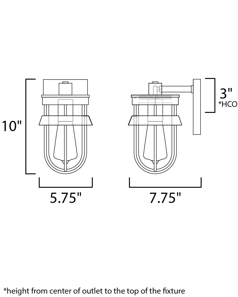 Maxim Lighting 10265CLBK  Breakwater Outdoor Black