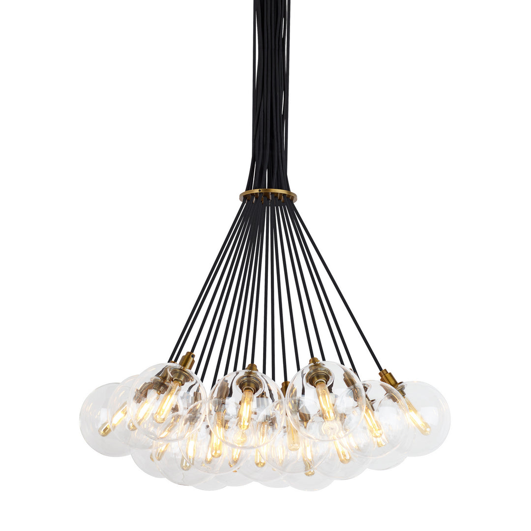 Visual Comfort Modern Gambit 700GMBMP19CR Chandelier Light - Aged Brass