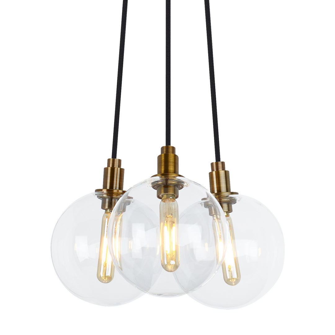 Visual Comfort Modern Gambit 700GMBMP3CR-LED927 Pendant Light - Aged Brass