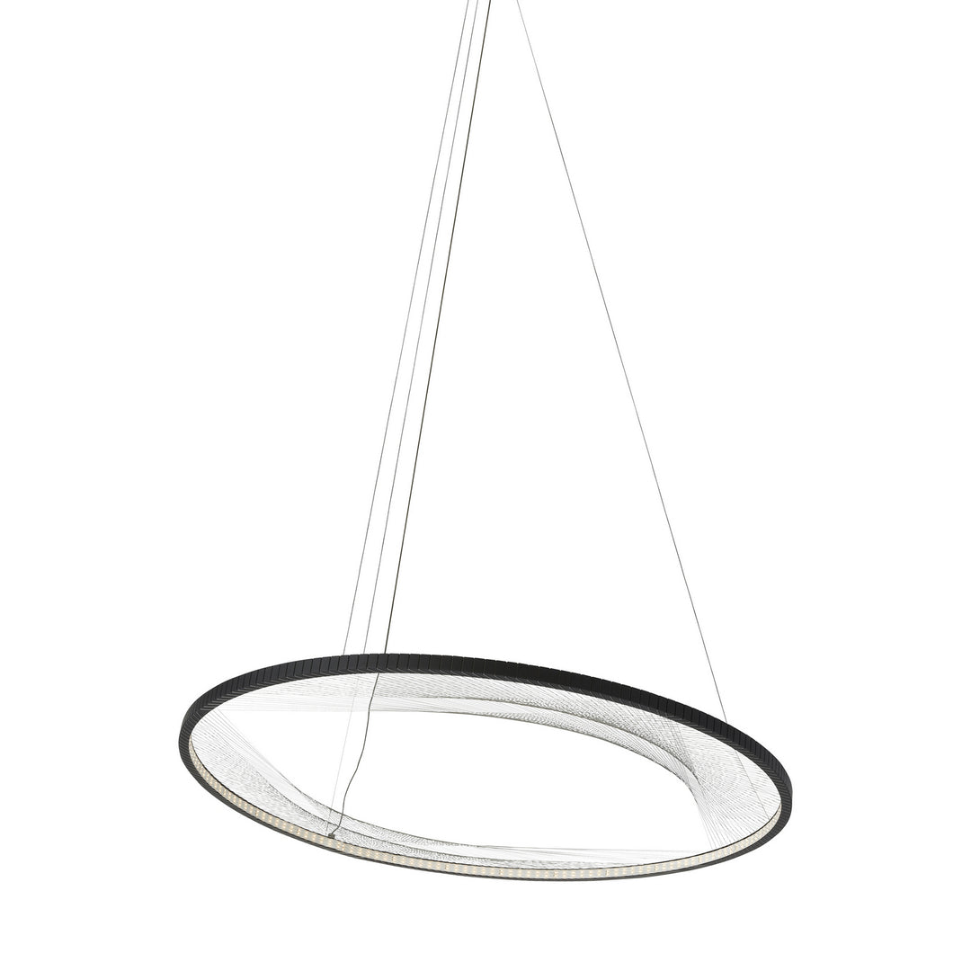 Visual Comfort Modern Interlace 700INT45B-LED827 Chandelier Light - Black