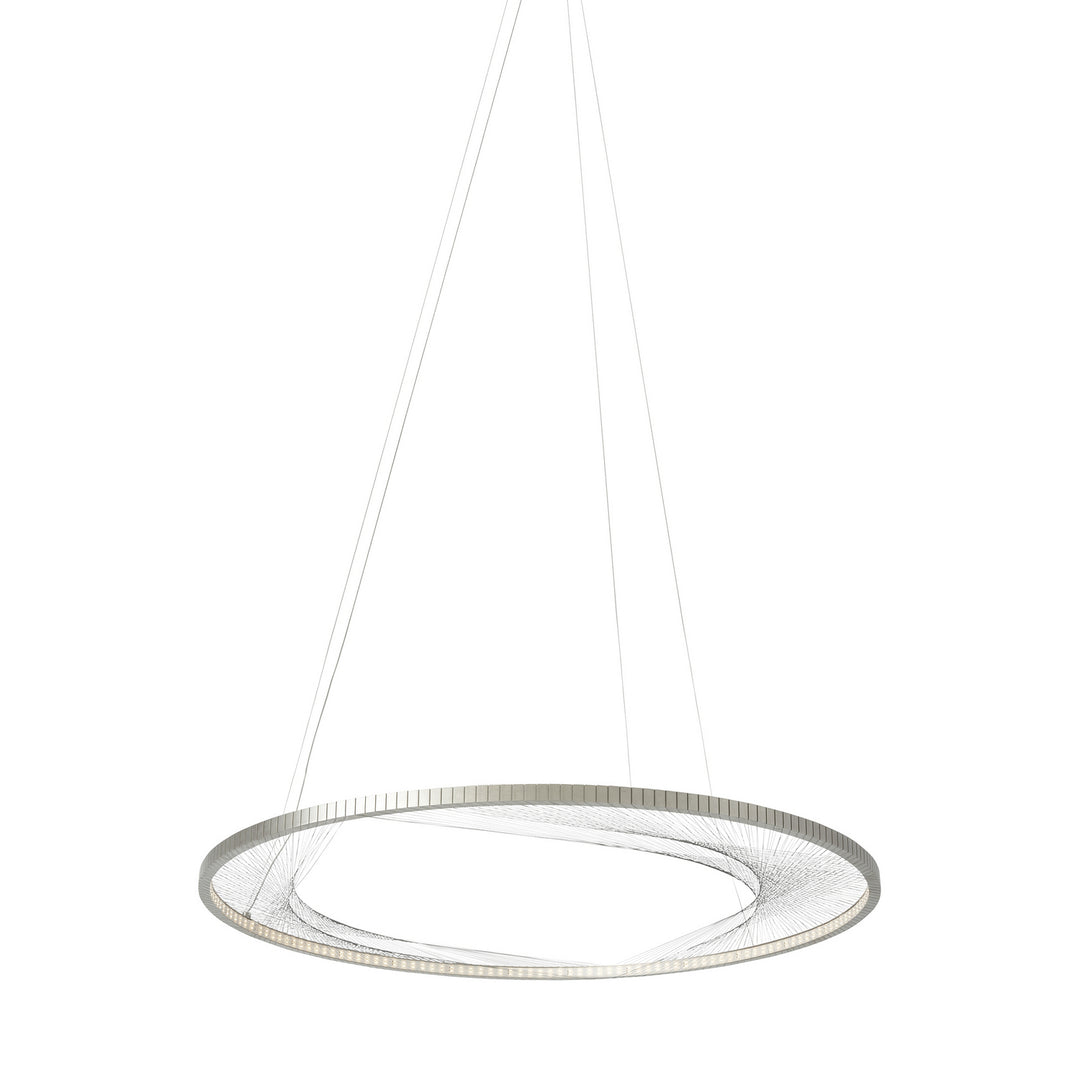 Visual Comfort Modern Interlace 700INT45S-LED827 Chandelier Light - Satin Nickel