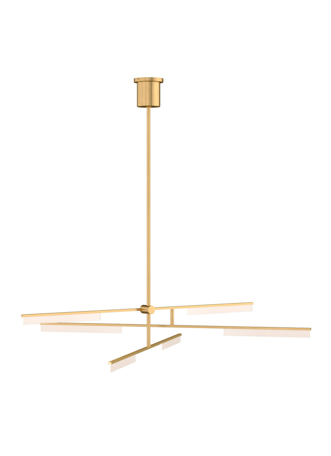 Visual Comfort Modern Klee 700KLE6NB-LED930 Chandelier Light - Natural Brass