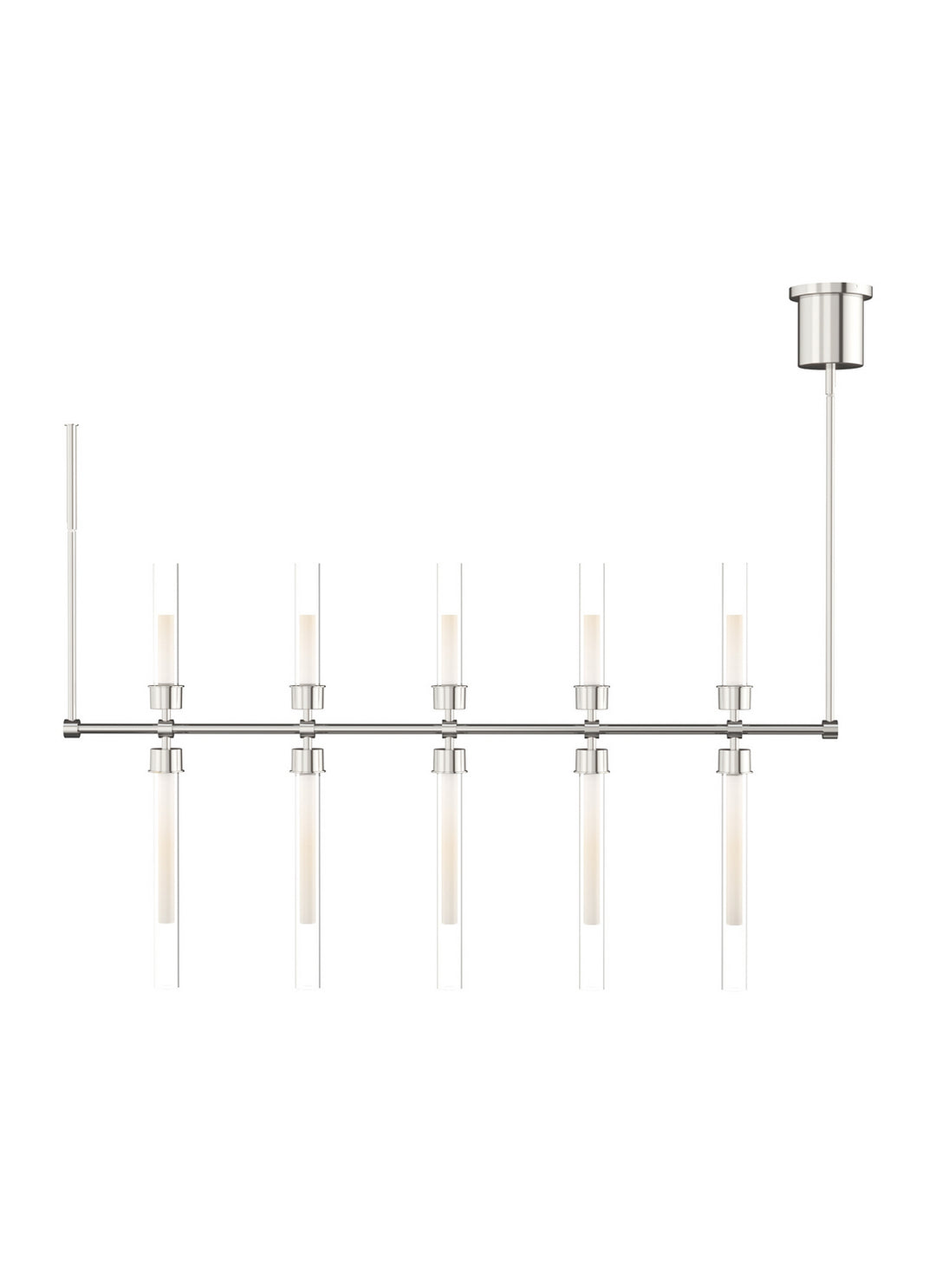 Visual Comfort Modern Linger 700LSLNG48N-LED930 Ceiling Light - Polished Nickel