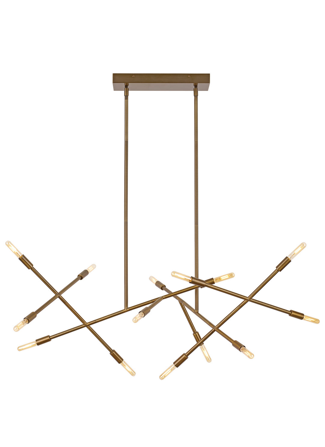 Visual Comfort Modern Line Wave 700LSLNVR-LED927 Pendant Light - Aged Brass
