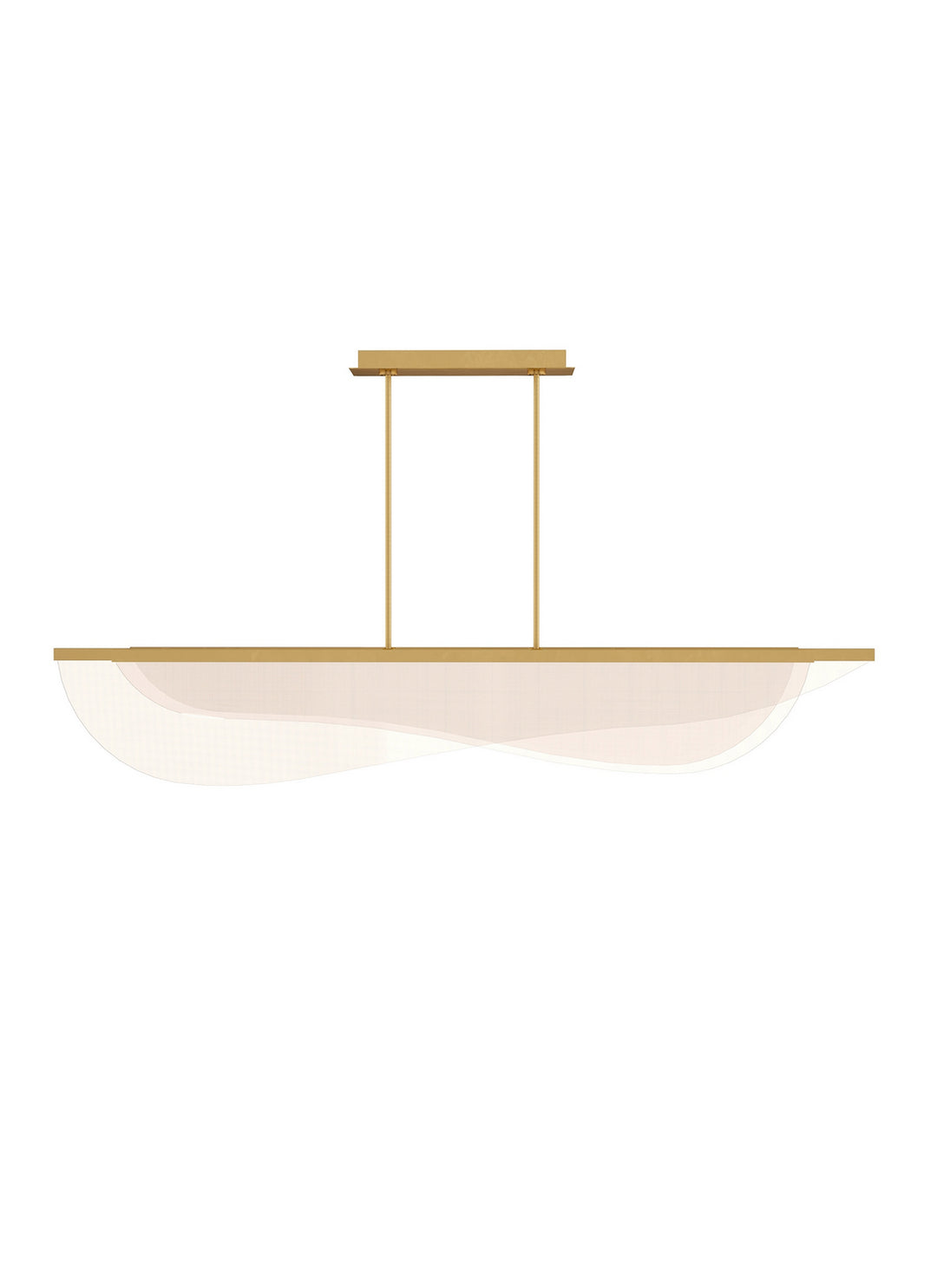 Visual Comfort Modern Nyra 700LSNYR60BR-LED930 Pendant Light - Plated Brass