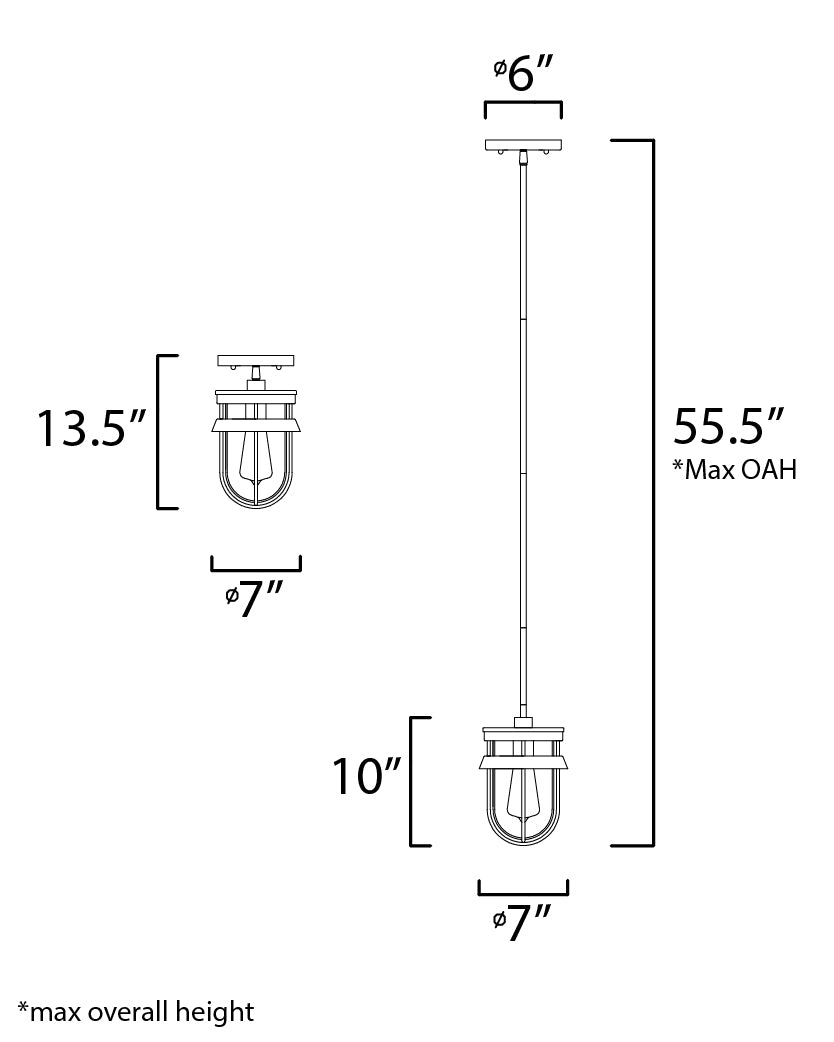 Maxim Lighting 10268CLBK  Breakwater Outdoor Black