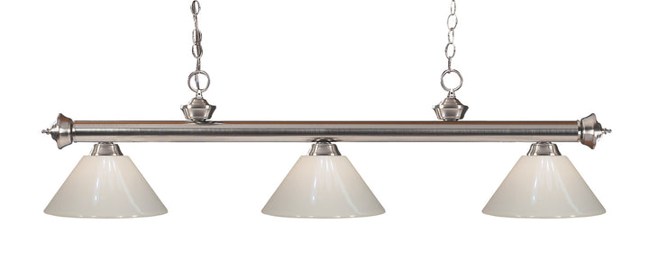 Z-Lite Riviera 100703BN-PWH Pendant Light - Brushed Nickel