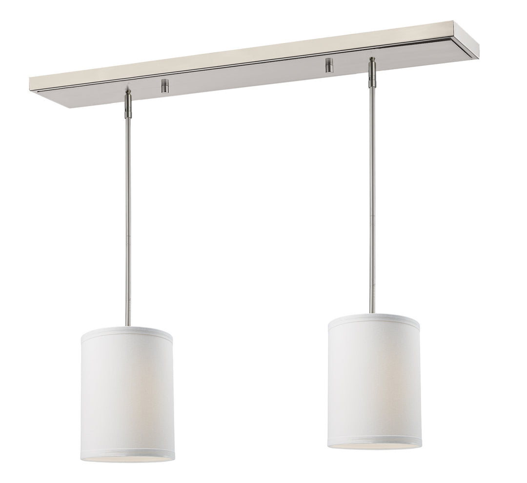 Z-Lite Albion 171-6-2W-SQ Pendant Light - Brushed Nickel