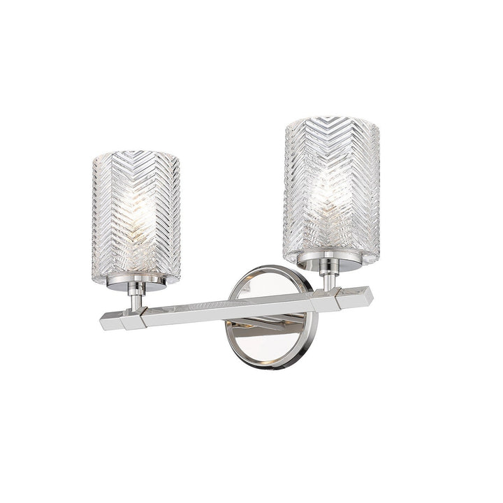 Z-Lite Dover Street 1934-2V-PN Bath Vanity Light 15 in. wide - Polished Nickel