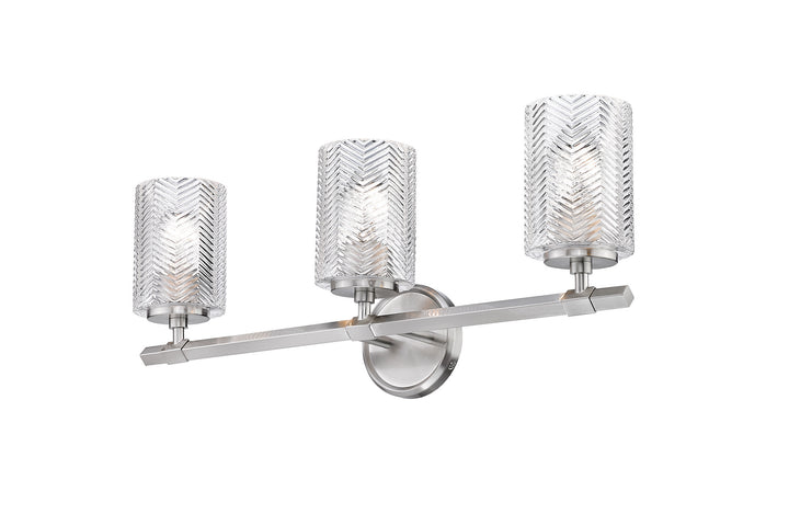 Z-Lite Dover Street 1934-3V-BN Bath Vanity Light 25 in. wide - Brushed Nickel