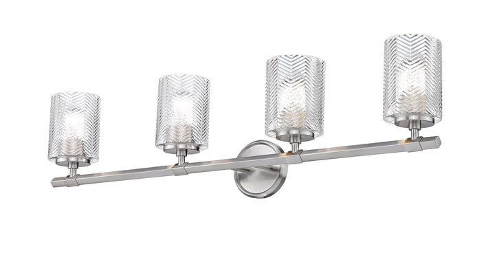 Z-Lite Dover Street 1934-4V-BN Bath Vanity Light 33 in. wide - Brushed Nickel