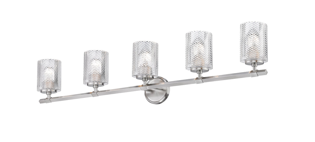 Z-Lite Dover Street 1934-5V-BN Bath Vanity Light 42 in. wide - Brushed Nickel