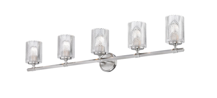 Z-Lite Dover Street 1934-5V-BN Bath Vanity Light 42 in. wide - Brushed Nickel