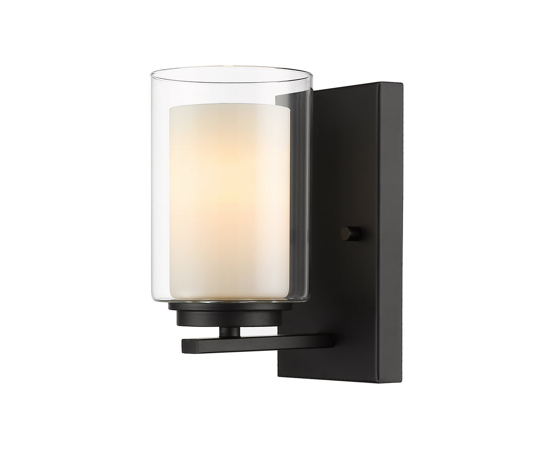 Z-Lite Willow 426-1S-MB Wall Sconce Light - Matte Black