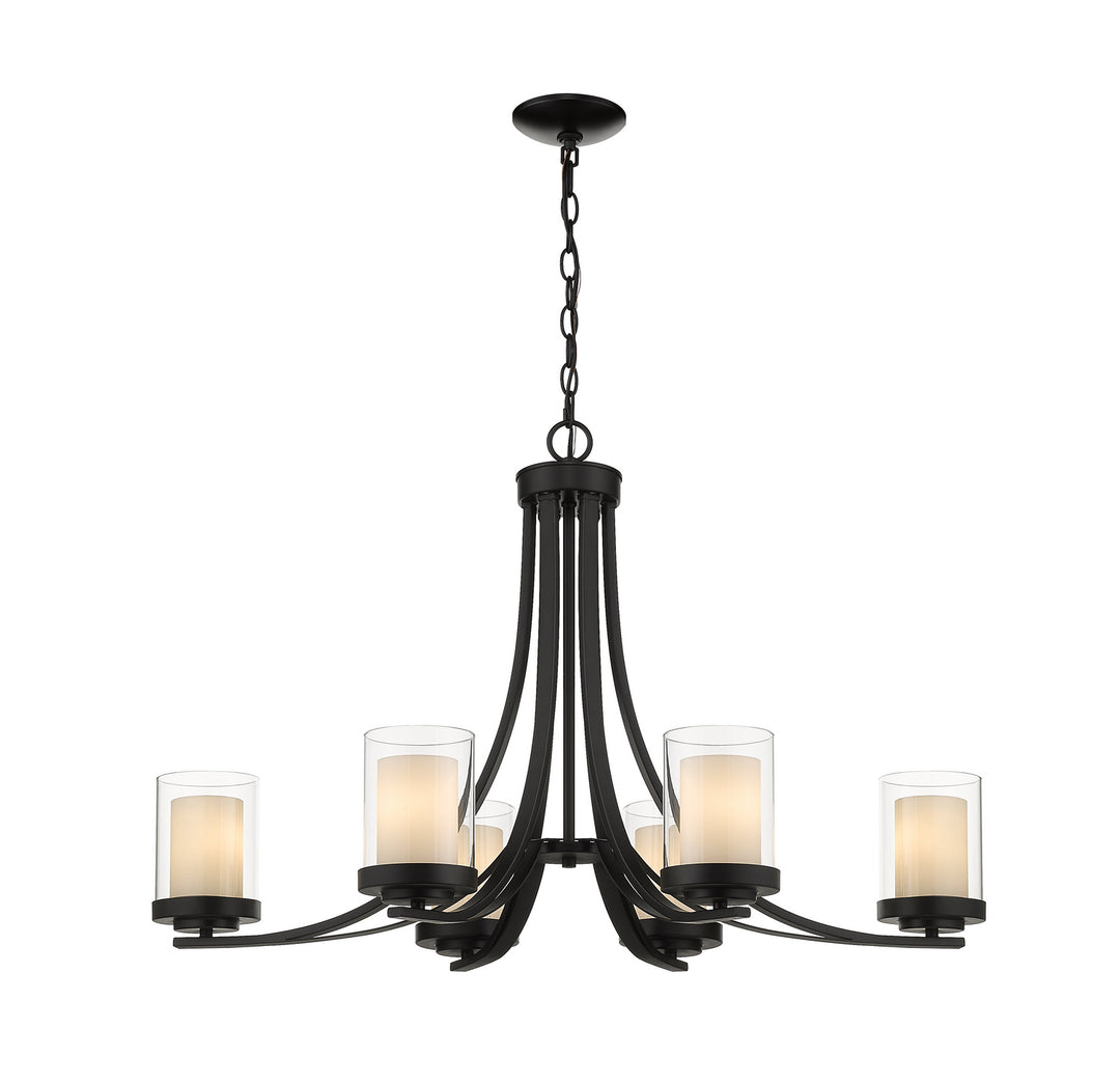 Z-Lite Willow 426-6-MB Chandelier Light - Matte Black