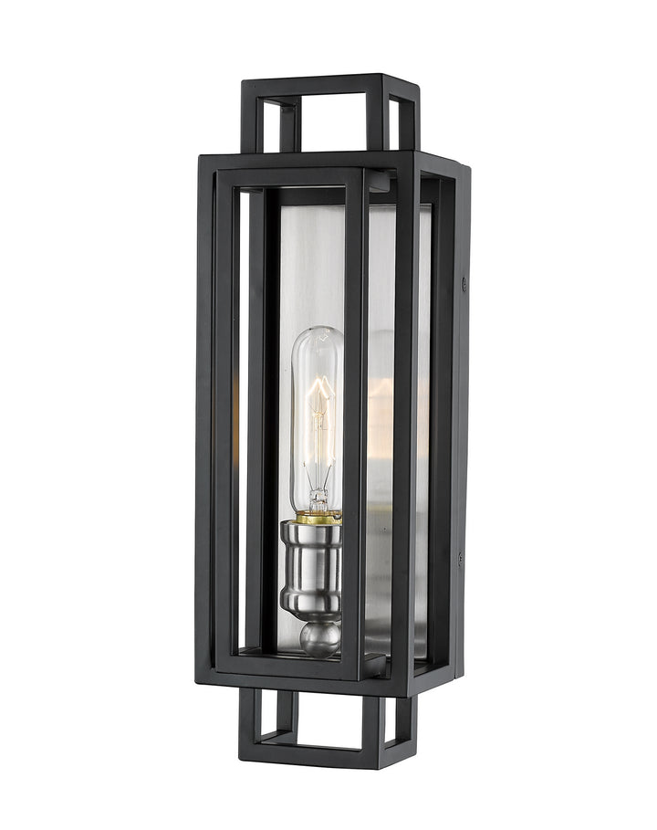 Z-Lite Titania 454-1S-BK-BN Wall Sconce Light - Black / Brushed Nickel