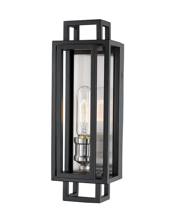 Z-Lite Titania 454-1S-BK-BN Wall Sconce Light - Black / Brushed Nickel
