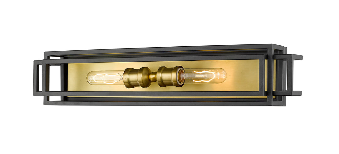 Z-Lite Titania 454-2V-BRZ-OBR Bath Vanity Light 24 in. wide - Bronze / Olde Brass