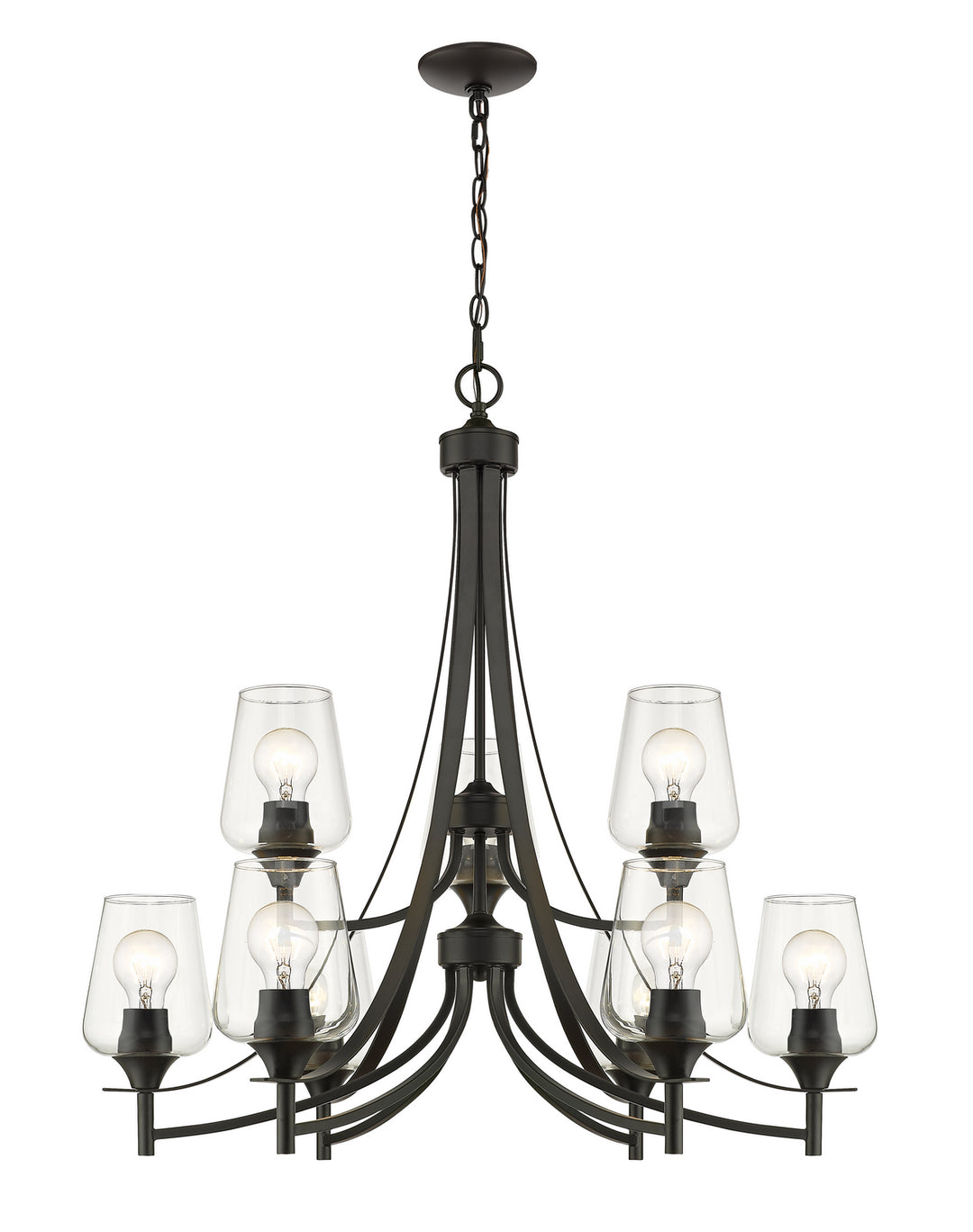 Z-Lite Joliet 473-9MB Chandelier Light - Matte Black