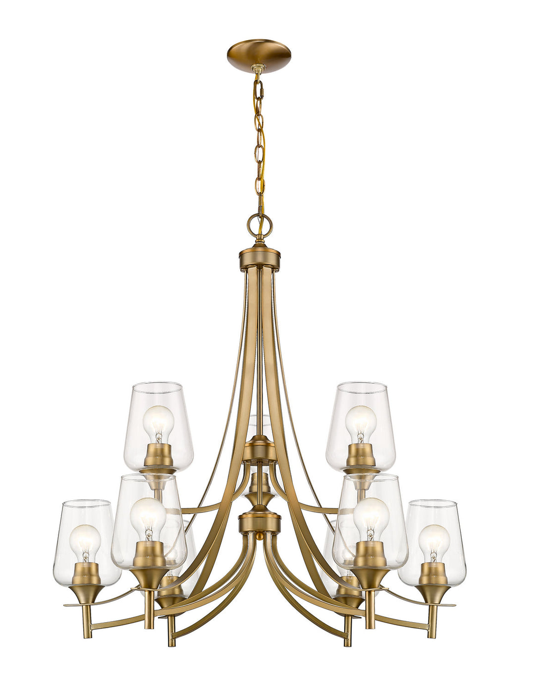 Z-Lite Joliet 473-9OBR Chandelier Light - Olde Brass