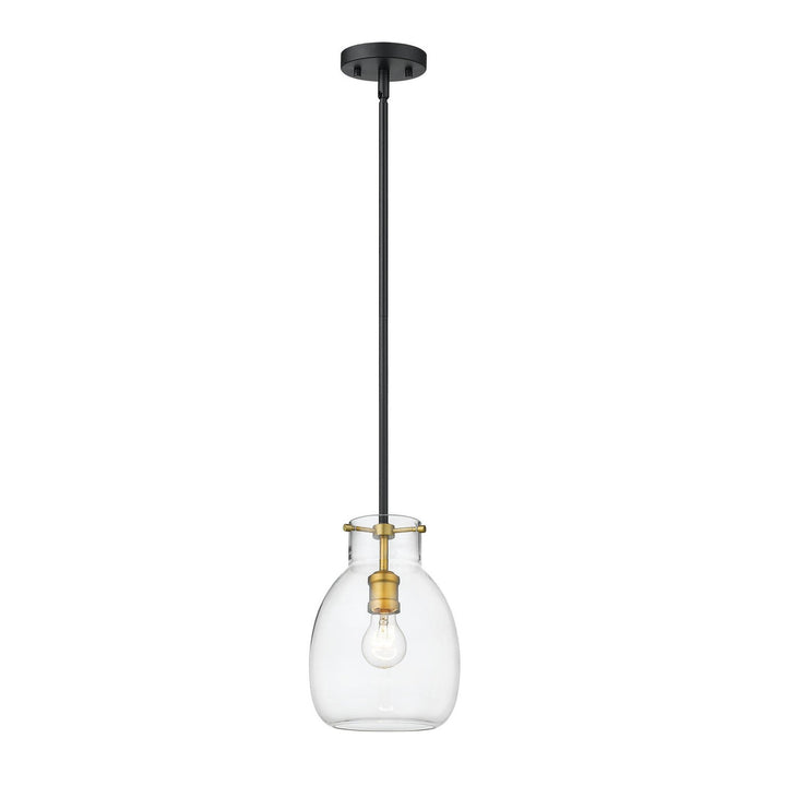 Z-Lite Bella 476MP-ROD-MB-OBR Pendant Light - Matte Black / Olde Brass