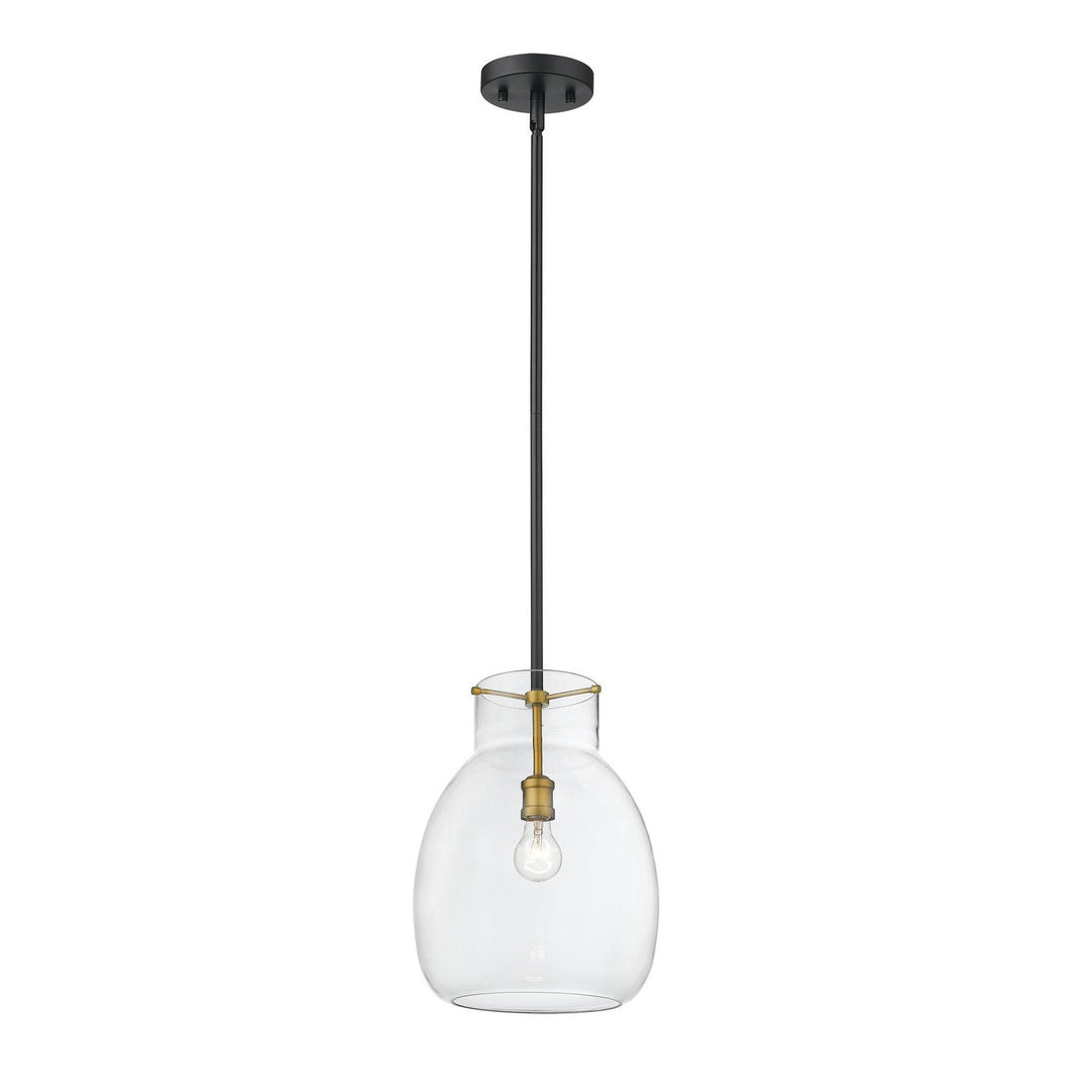 Z-Lite Bella 476P-ROD-MB-OBR Pendant Light - Matte Black / Olde Brass
