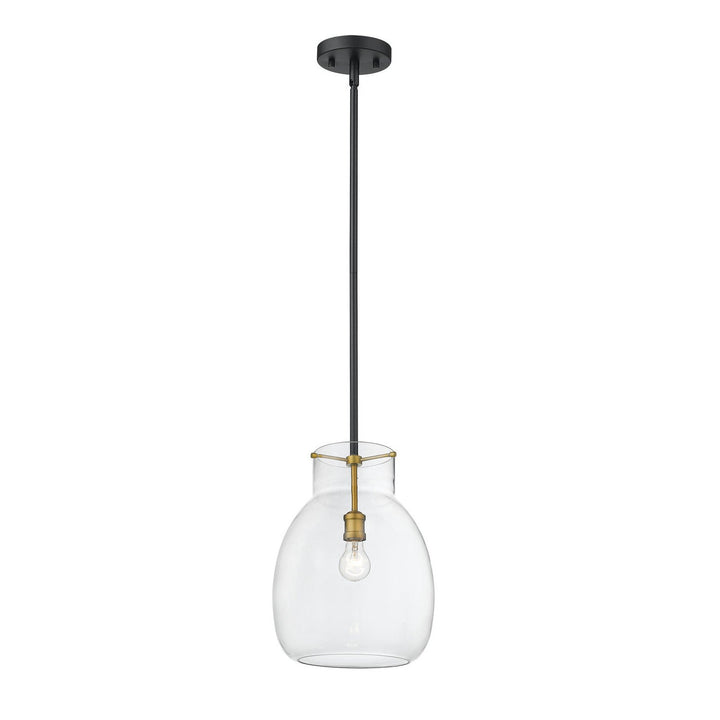 Z-Lite Bella 476P-ROD-MB-OBR Pendant Light - Matte Black / Olde Brass