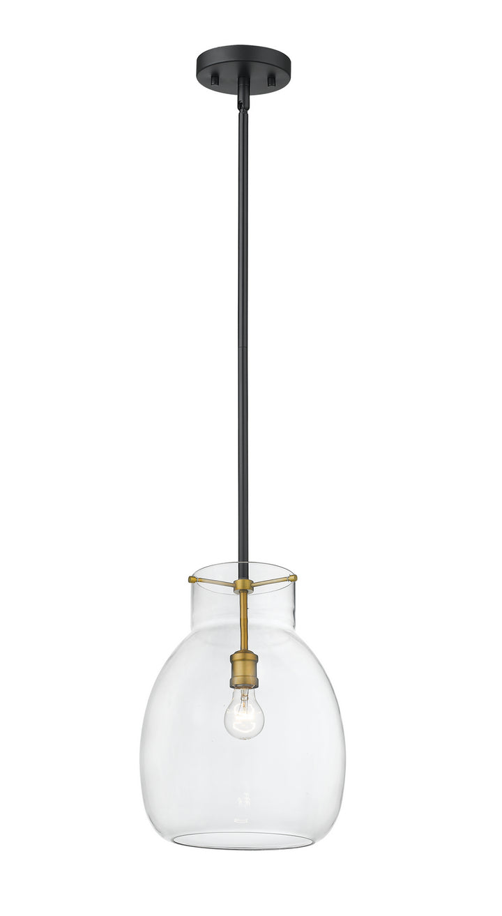 Z-Lite Bella 476P-ROD-MB-OBR Pendant Light - Matte Black / Olde Brass