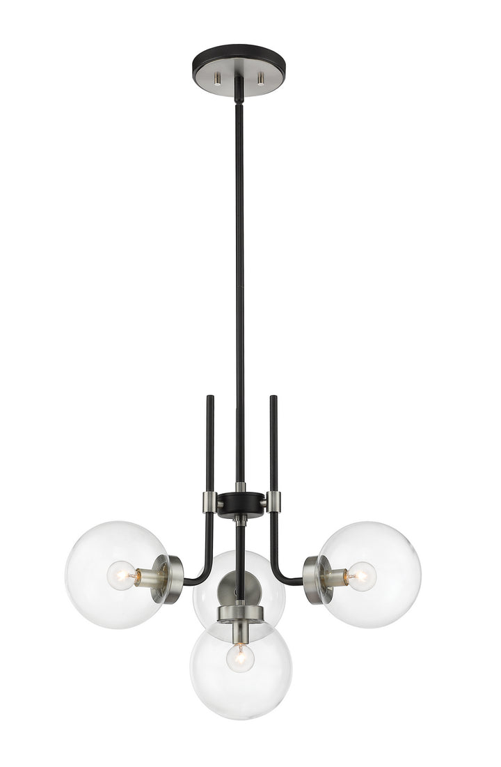Z-Lite Parsons 477-4MB-BN Chandelier Light - Matte Black / Brushed Nickel