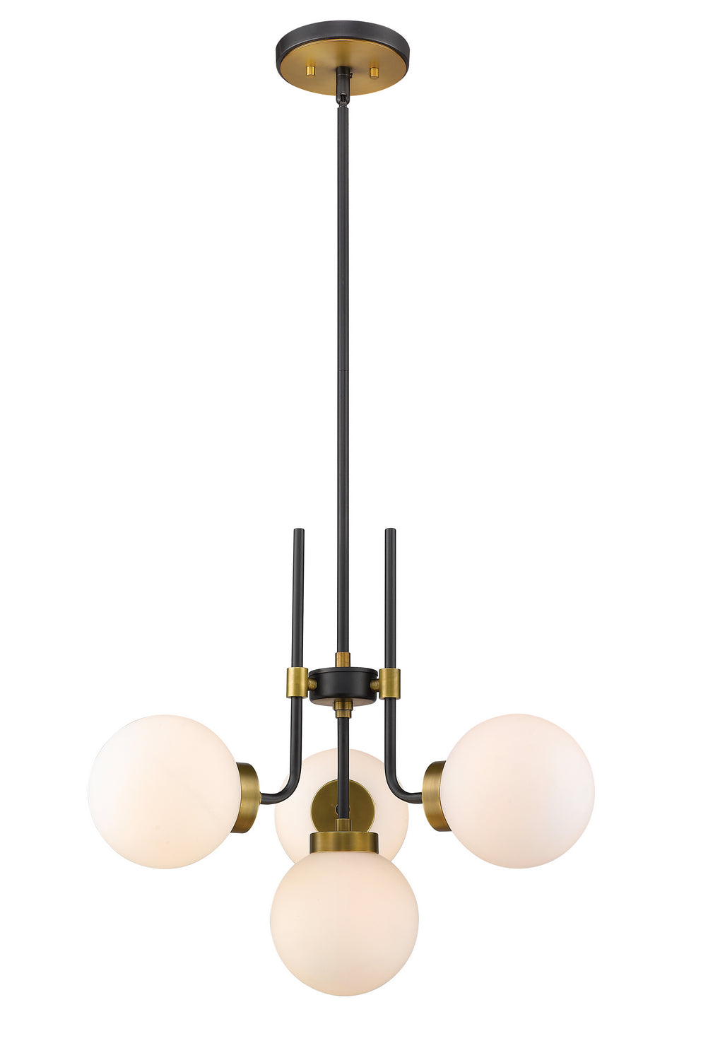 Z-Lite Parsons 477-4MB-OBR Chandelier Light - Matte Black / Olde Brass