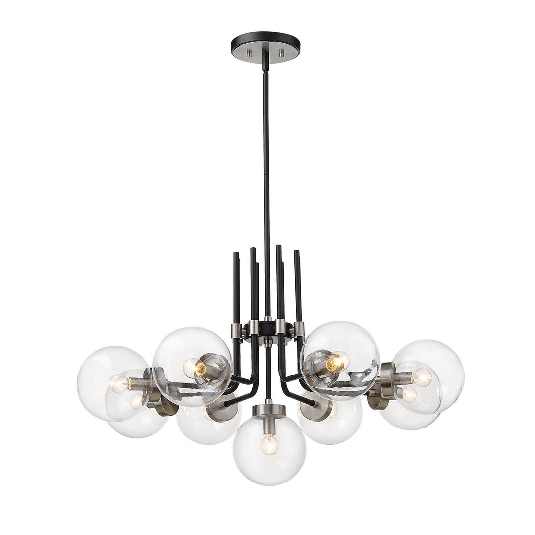 Z-Lite Parsons 477-9MB-BN Chandelier Light - Matte Black / Brushed Nickel