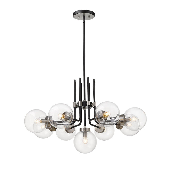 Z-Lite Parsons 477-9MB-BN Chandelier Light - Matte Black / Brushed Nickel