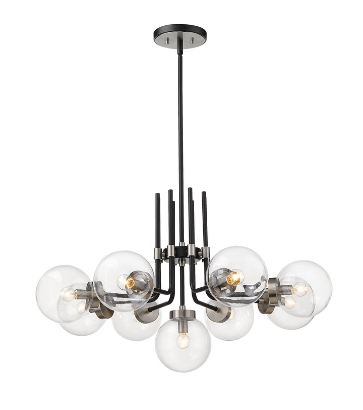 Z-Lite Parsons 477-9MB-BN Chandelier Light - Matte Black / Brushed Nickel