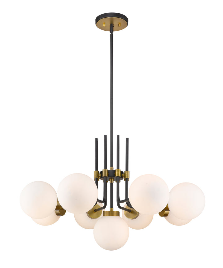 Z-Lite Parsons 477-9MB-OBR Chandelier Light - Matte Black / Olde Brass