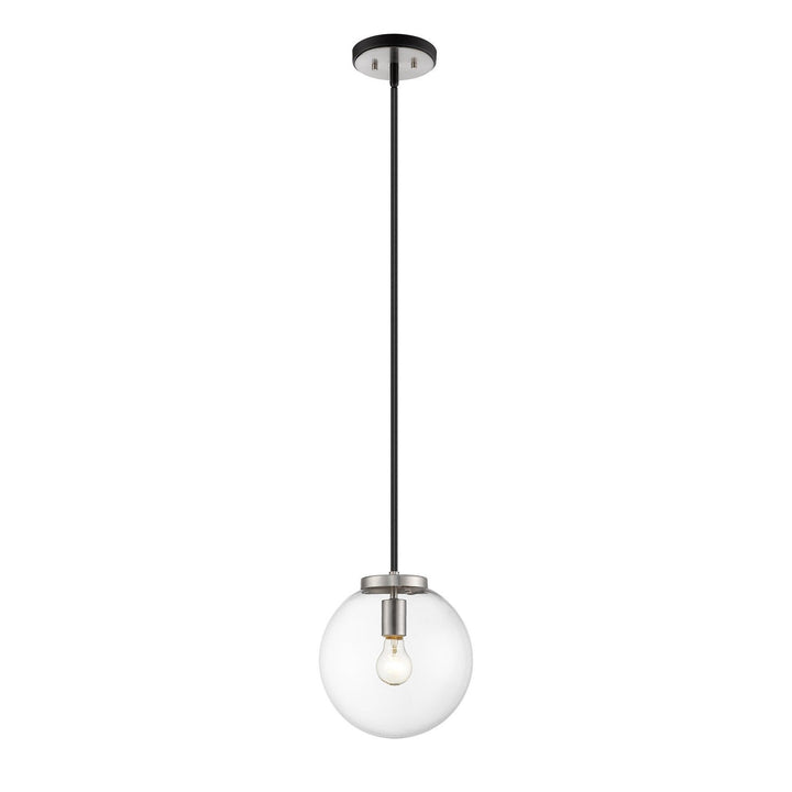 Z-Lite Parsons 477P10-MB-BN Pendant Light - Matte Black / Brushed Nickel