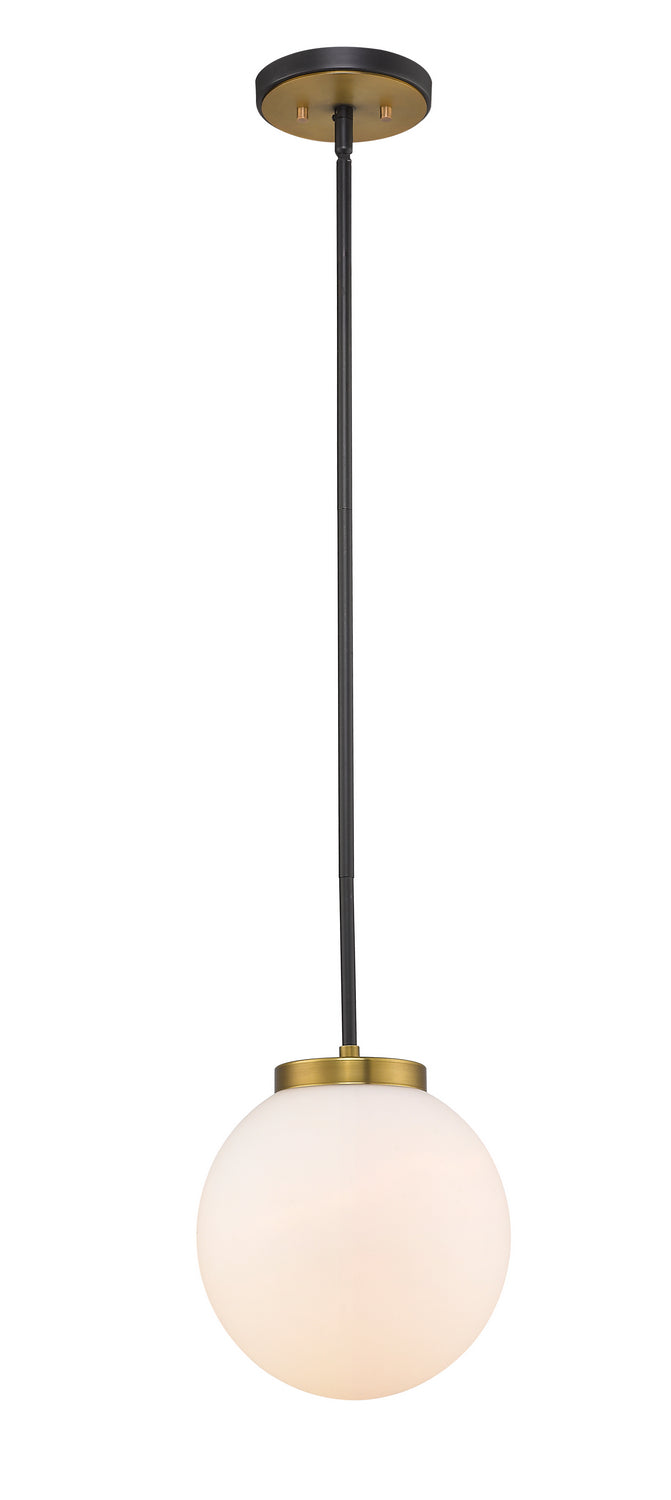 Z-Lite Parsons 477P10-MB-OBR Pendant Light - Matte Black / Olde Brass