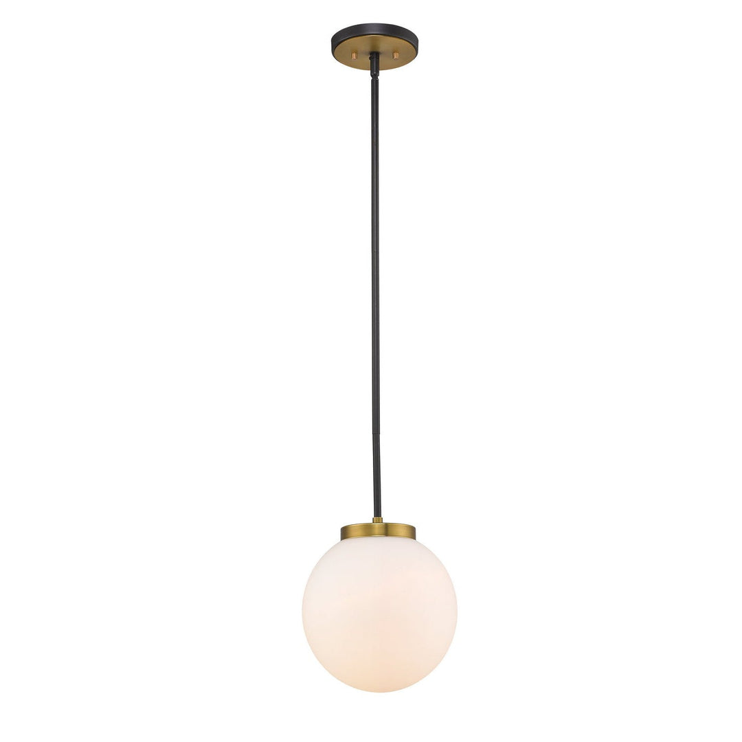 Z-Lite Parsons 477P10-MB-OBR Pendant Light - Matte Black / Olde Brass