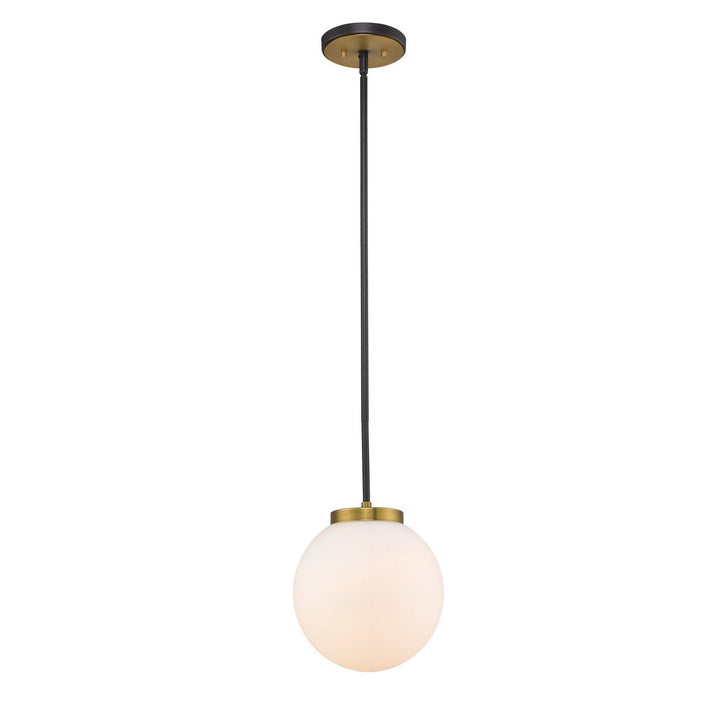 Z-Lite Parsons 477P10-MB-OBR Pendant Light - Matte Black / Olde Brass