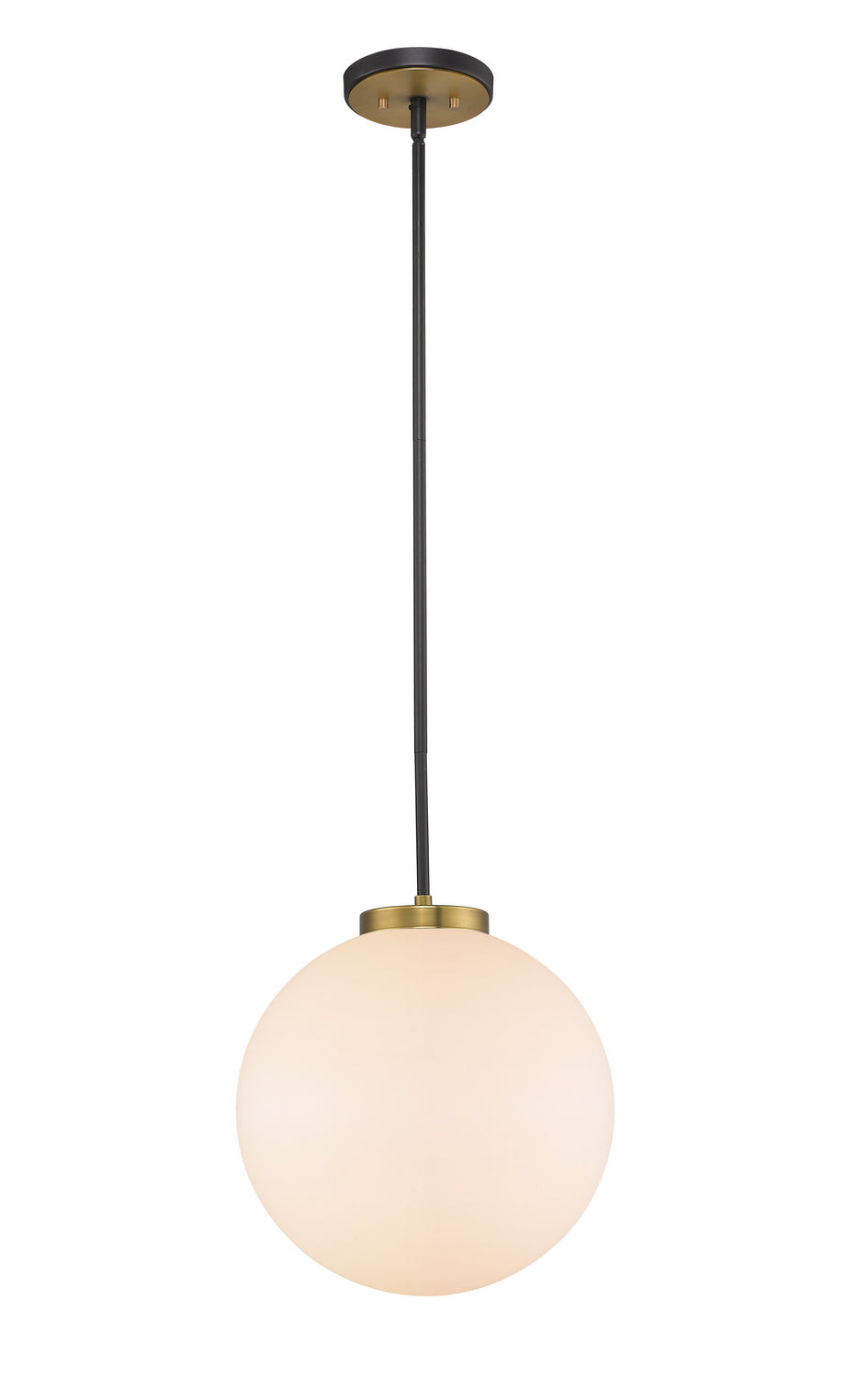 Z-Lite Parsons 477P14-MB-OBR Pendant Light - Matte Black / Olde Brass