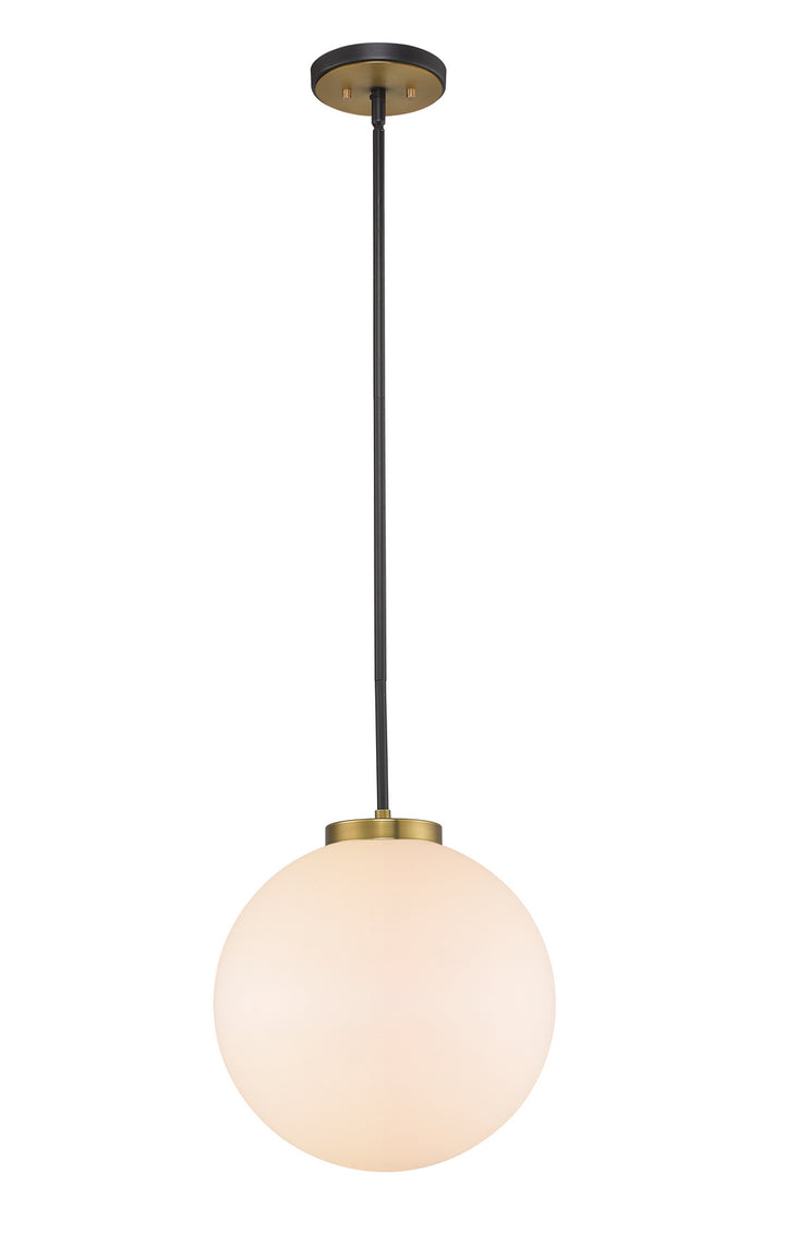 Z-Lite Parsons 477P14-MB-OBR Pendant Light - Matte Black / Olde Brass